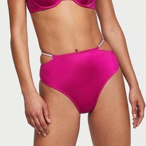 💗👙Victoria's Secret Swim Shine Strap High-Waist Cheeky Bikini Bottom💗👙